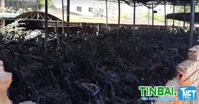 Ném bom xăng vào kho giử xe công an Đồng Nai